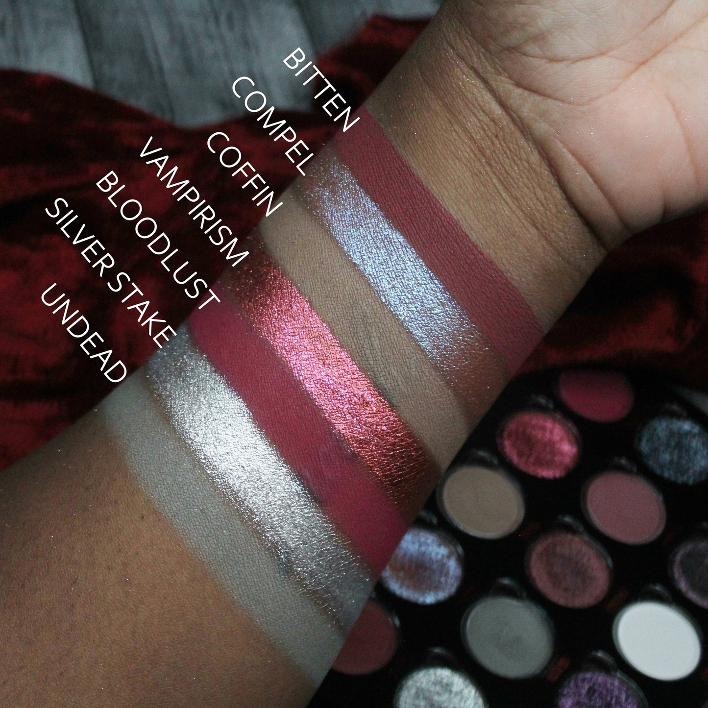 Crimson Castle-Pressed Pigment  Palette