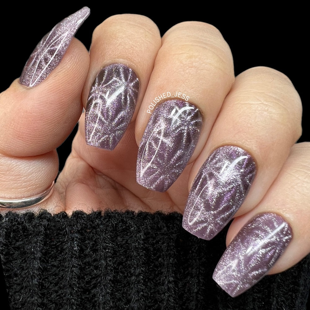 ExpressionMed Flowering Amethyst Just BeCause Press on Nail Set