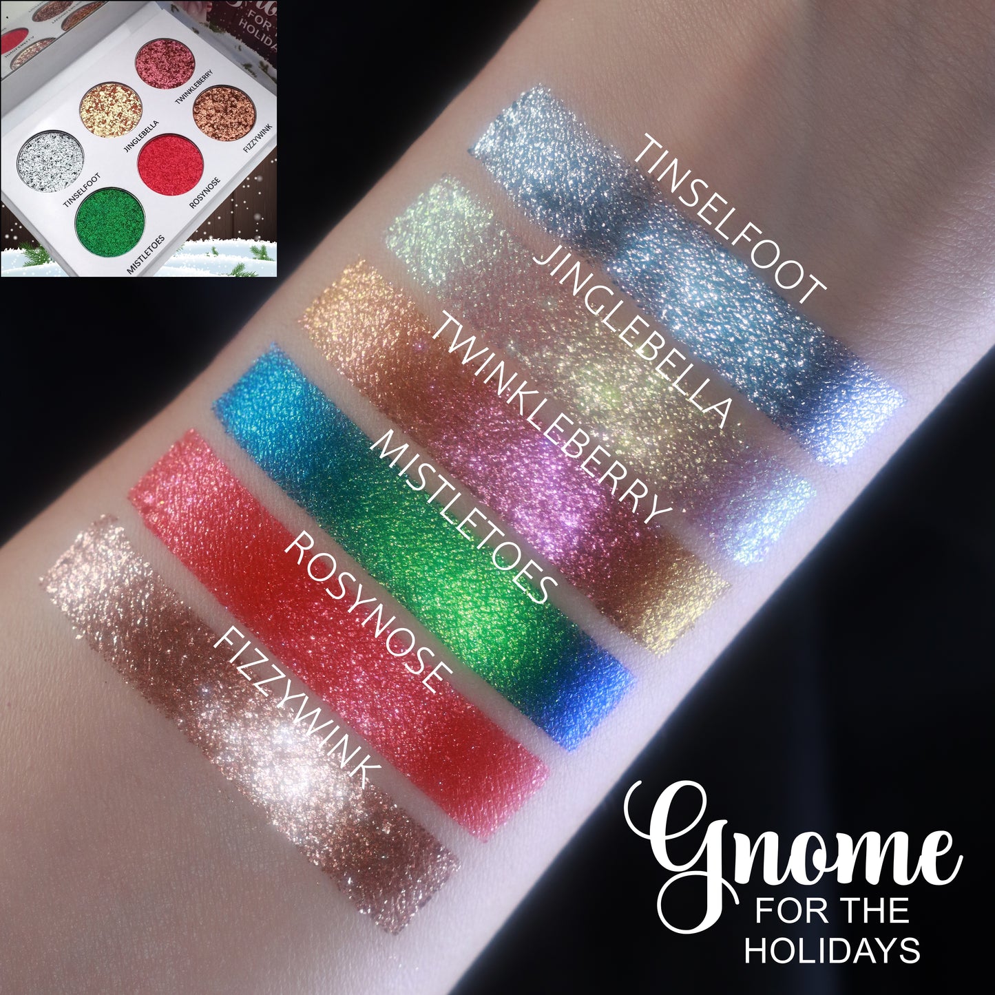 Gnome For The Holidays-Pressed Pigment Palette