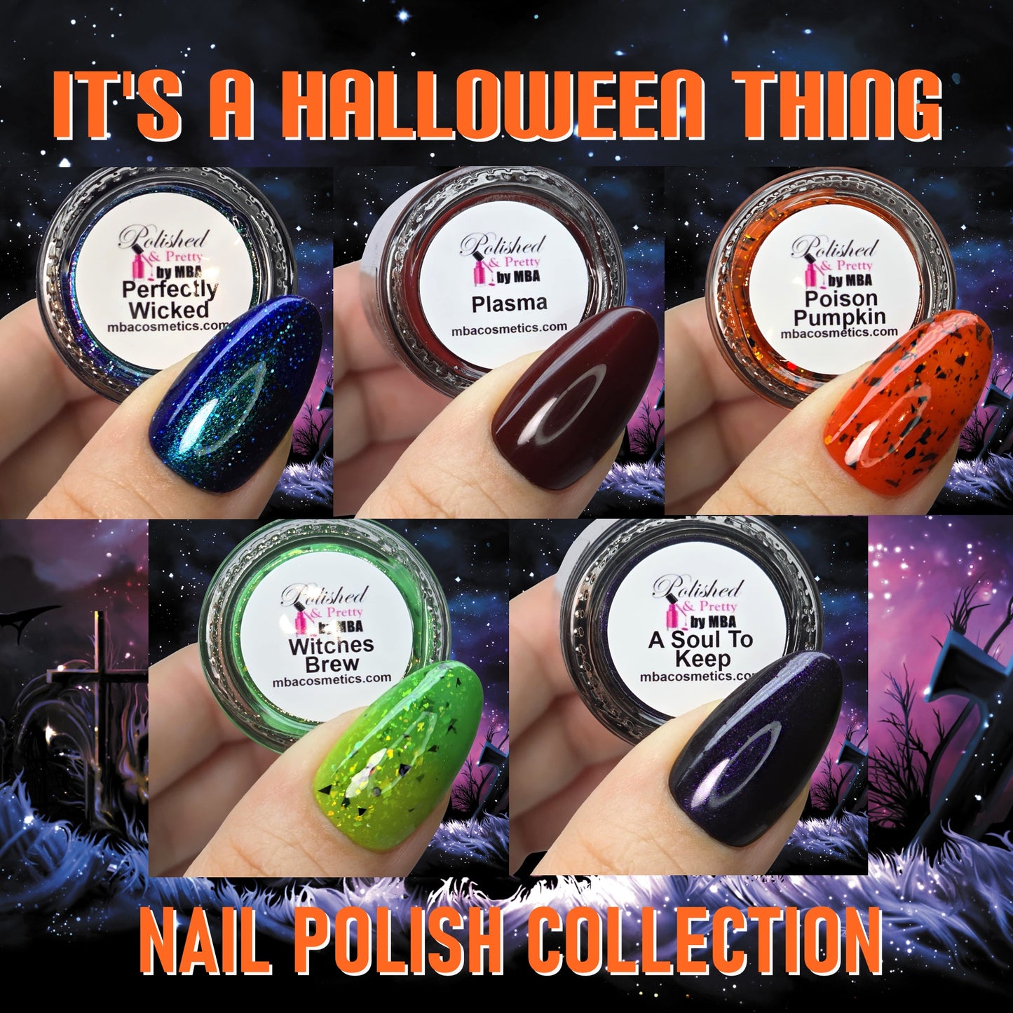 Poison Pumpkin-Orange Jelly Glitter Nail Polish