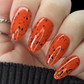 Poison Pumpkin-Orange Jelly Glitter Nail Polish