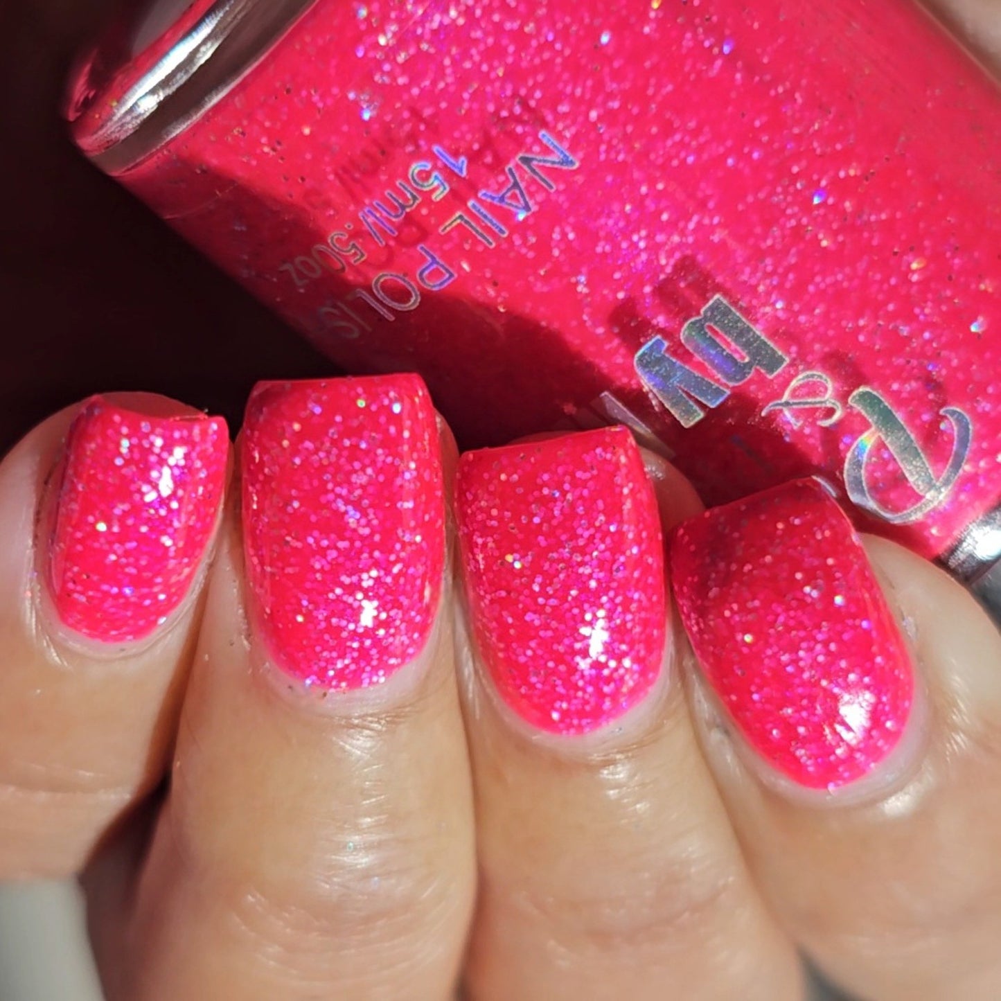 Screamin' Flamingo-Neon Holographic Polish