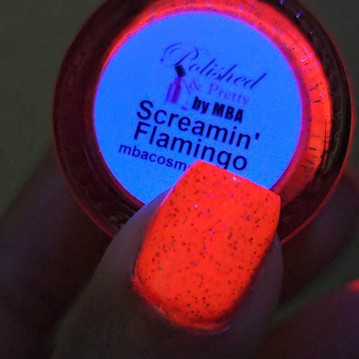 Screamin' Flamingo-Neon Holographic Polish