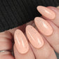 Peach Freckled Egg-Pastel Peach Glitter Polish
