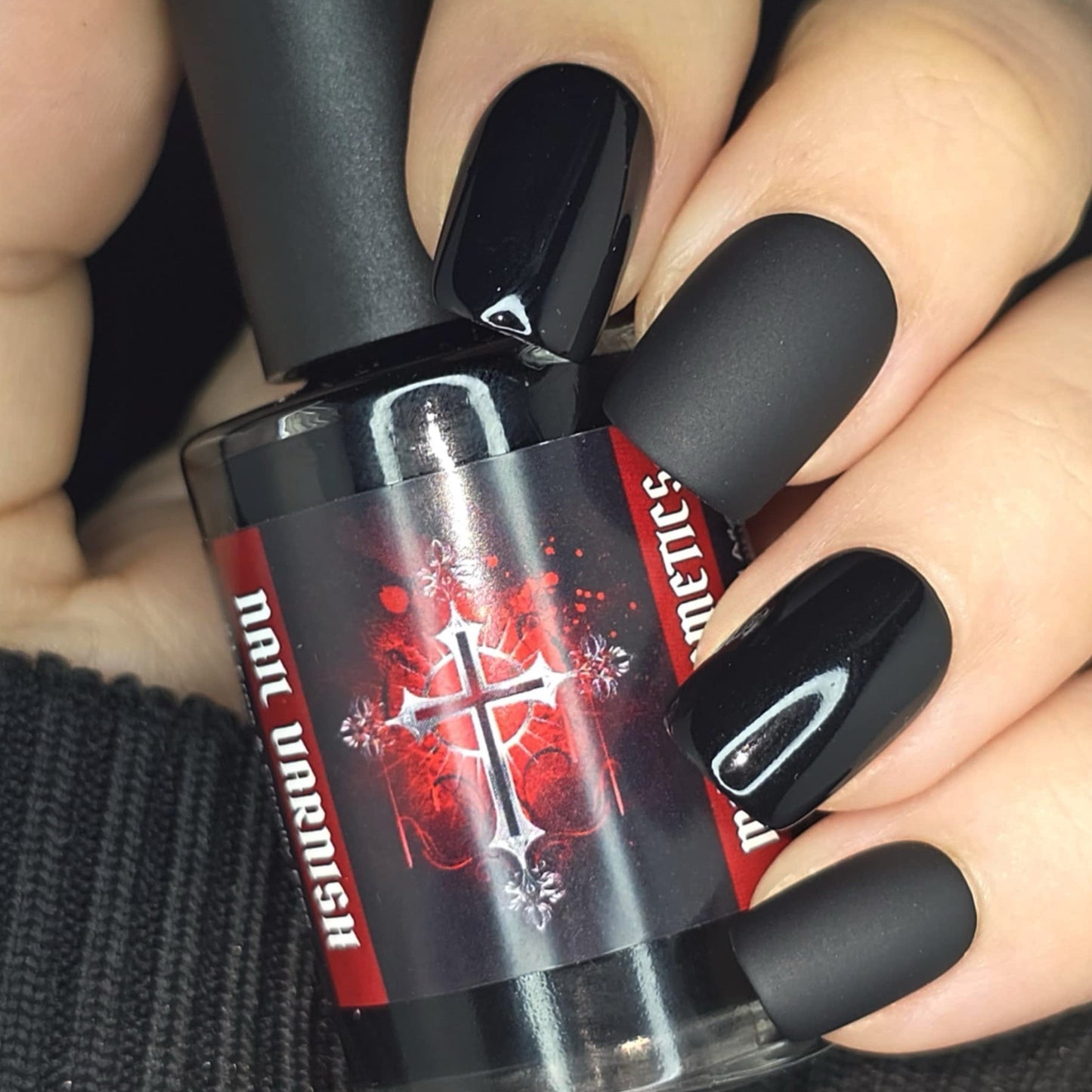 Lileth Ravenheart-Black Cream Polish