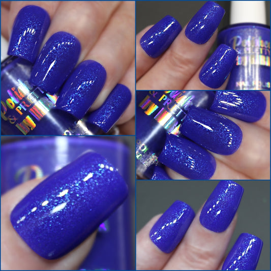 Blueberry Tart-Neon Shimmer Polish