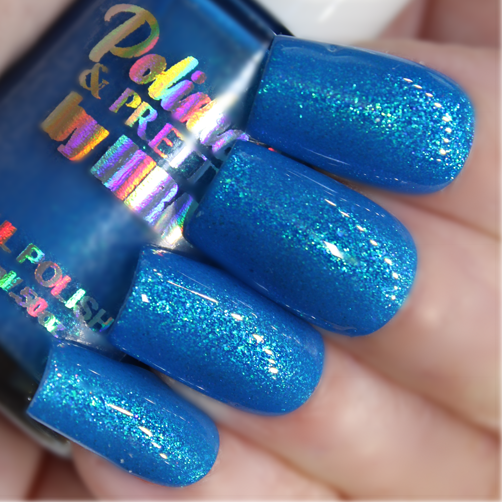 Blue Raspberry Icee-Neon Shimmer Polish