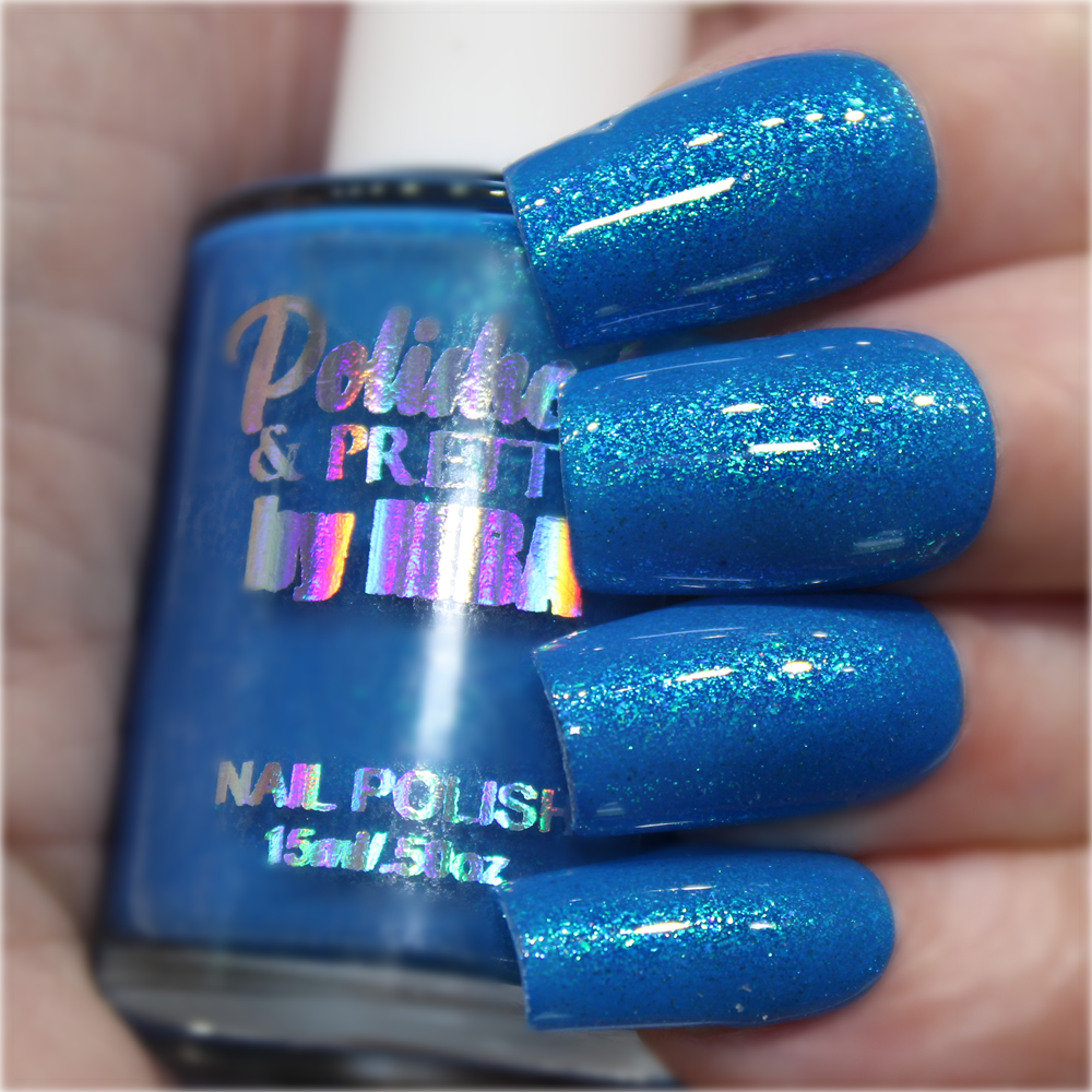 Blue Raspberry Icee-Neon Shimmer Polish