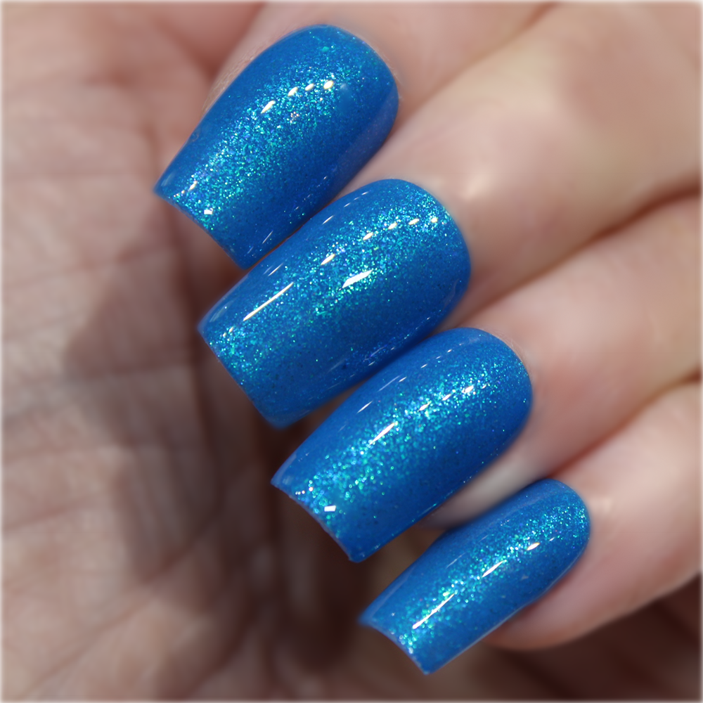 Blue Raspberry Icee-Neon Shimmer Polish