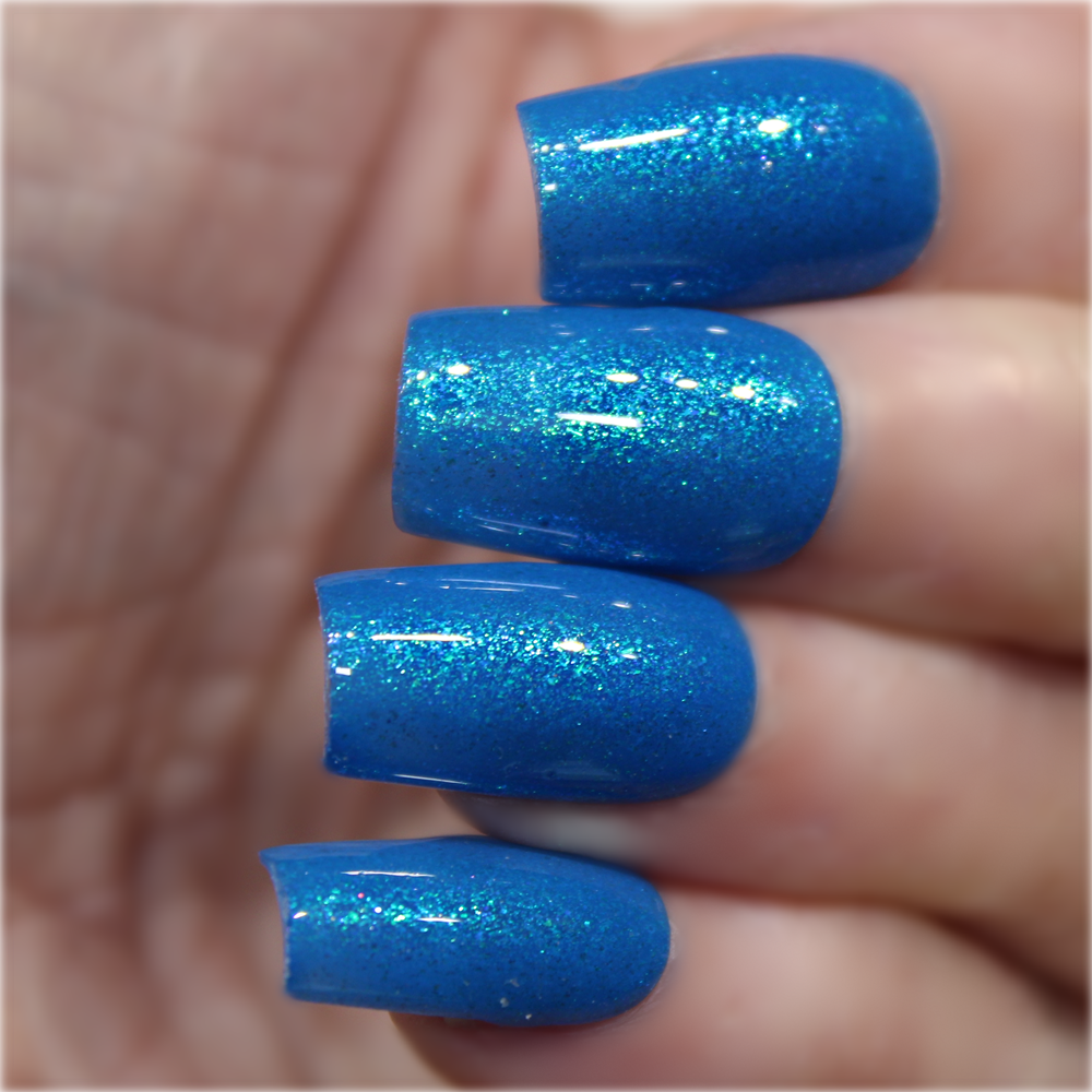 Blue Raspberry Icee-Neon Shimmer Polish