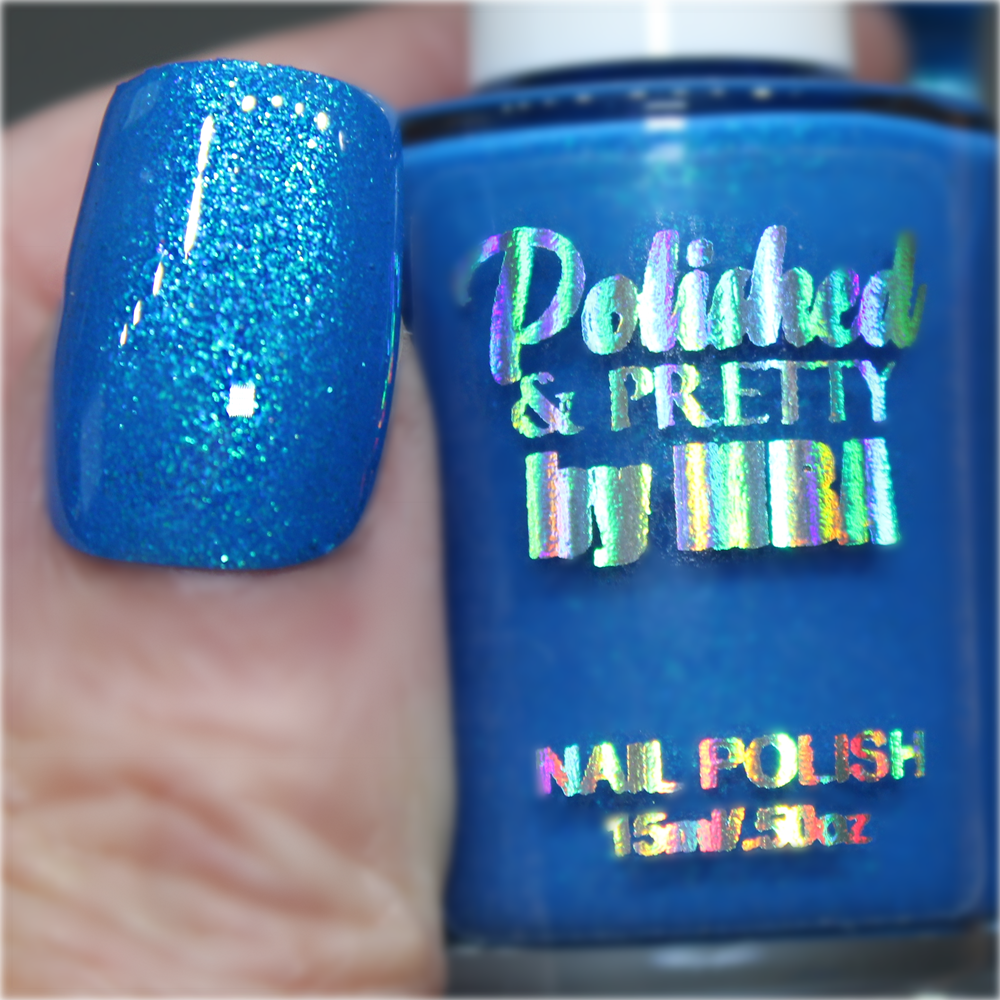 Blue Raspberry Icee-Neon Shimmer Polish