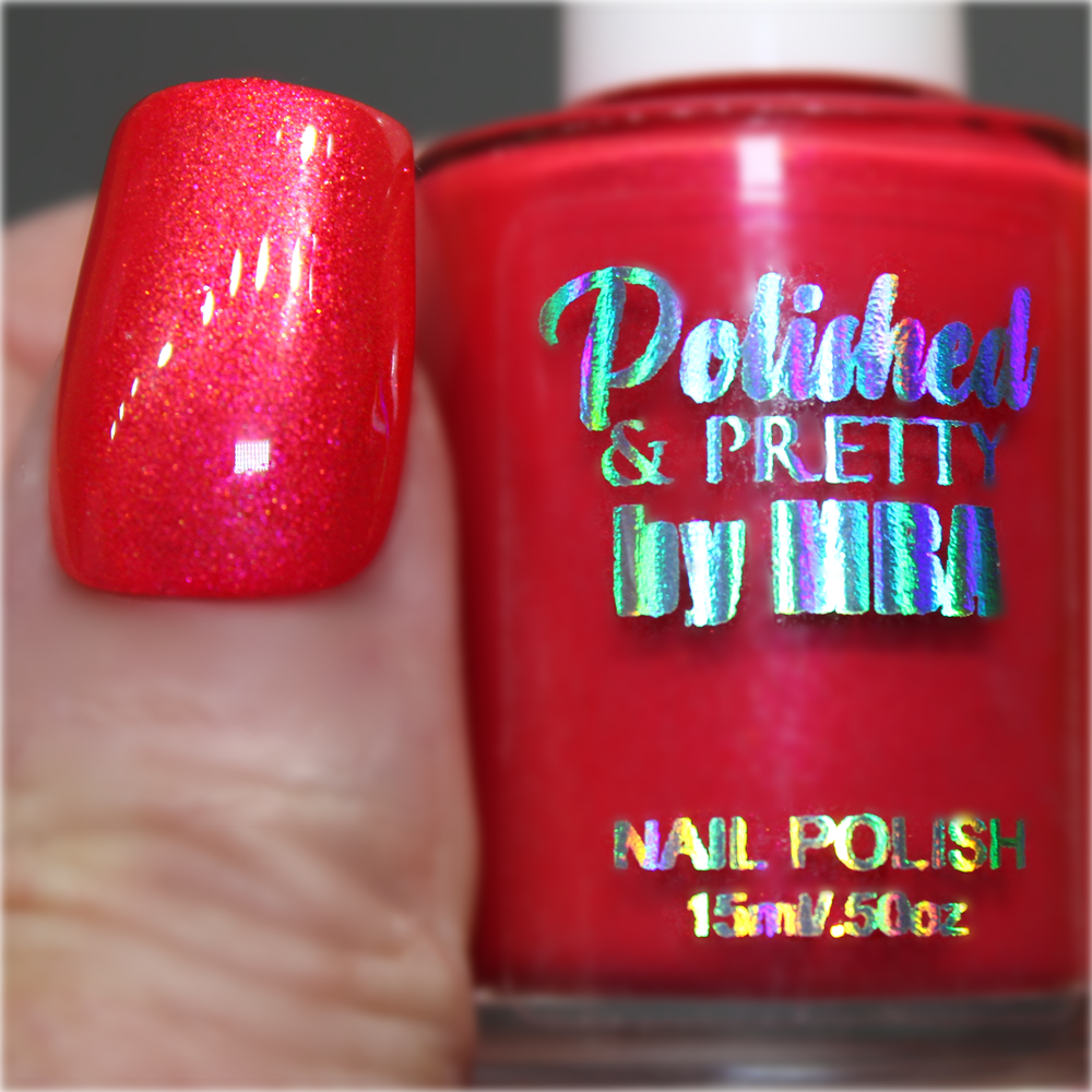 Cherry Berry Slushie-Neon Shimmer Polish