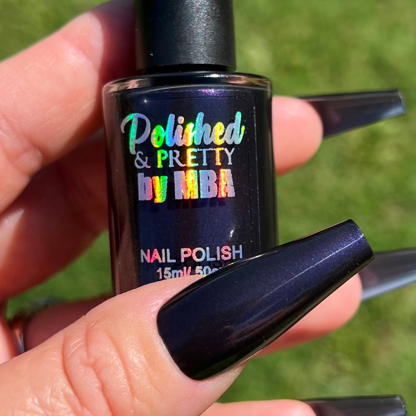 A Soul To Keep Black Shimmer Nail Polish