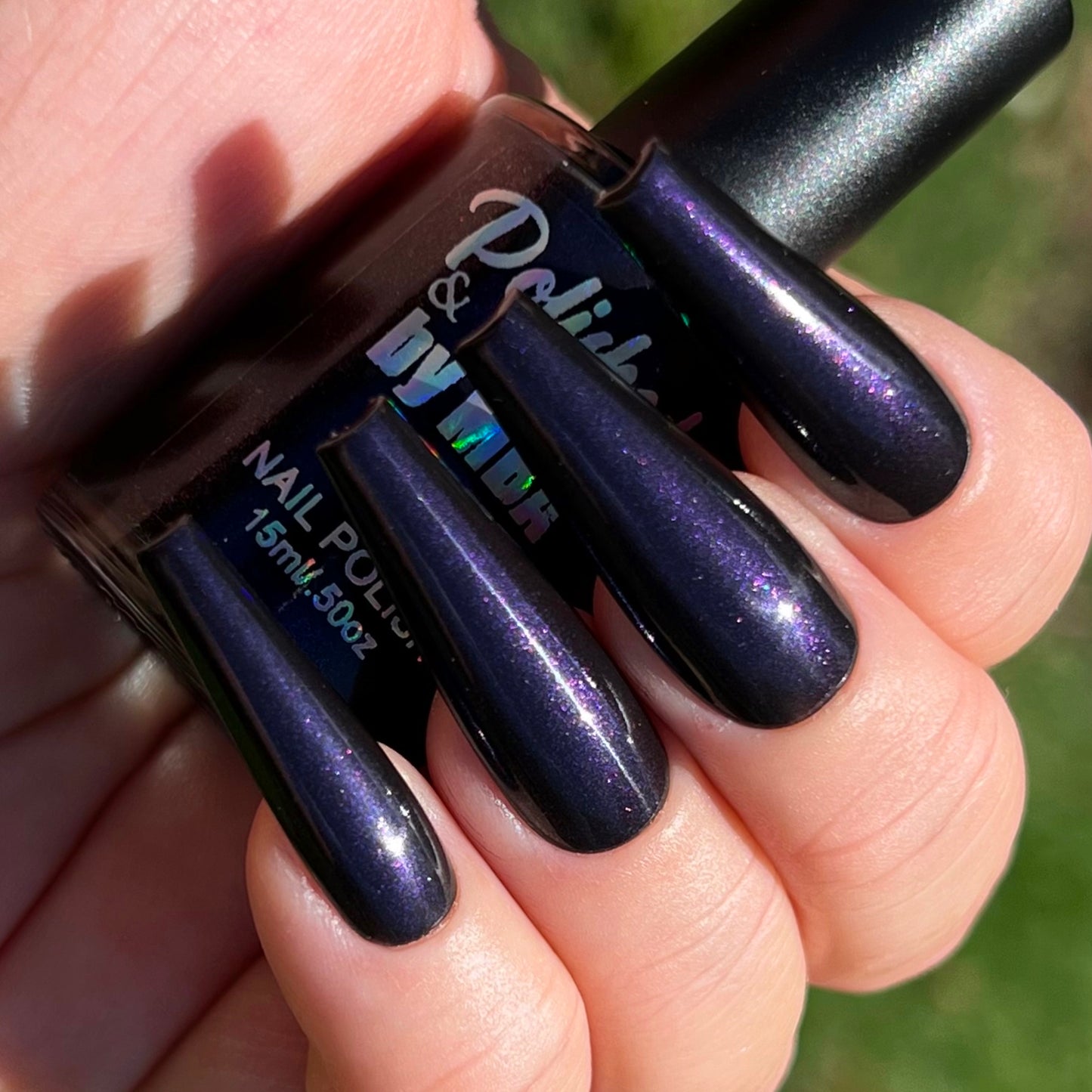 A Soul To Keep Black Shimmer Nail Polish