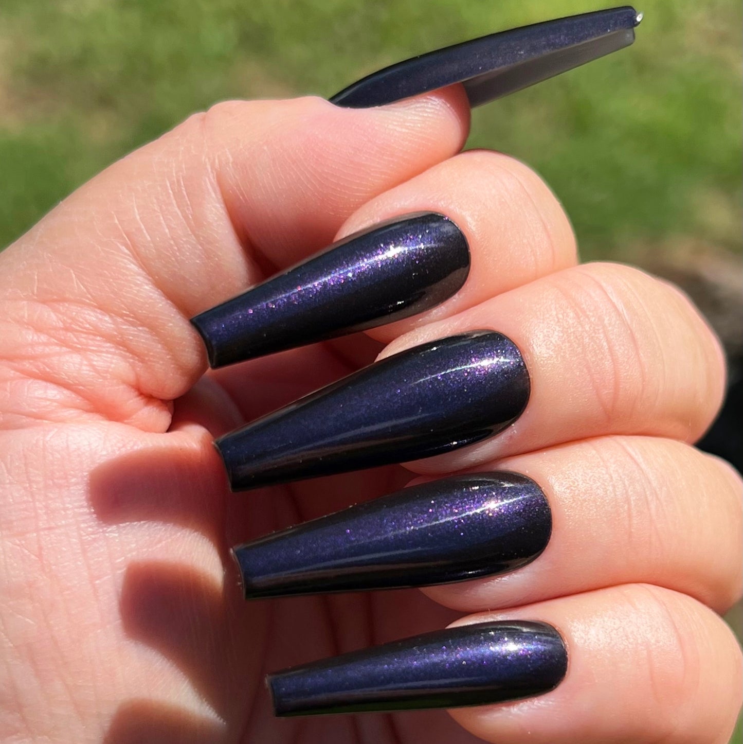 A Soul To Keep Black Shimmer Nail Polish