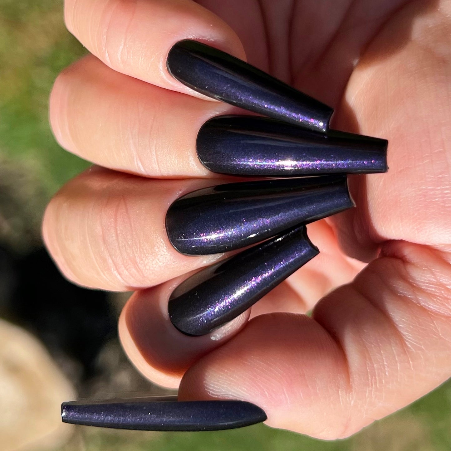 A Soul To Keep Black Shimmer Nail Polish