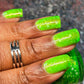 Aloha Lime Freeze-Neon Glitter Shimmer Polish