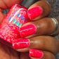 Pink Pony Punch-Neon Glitter Shimmer Polish
