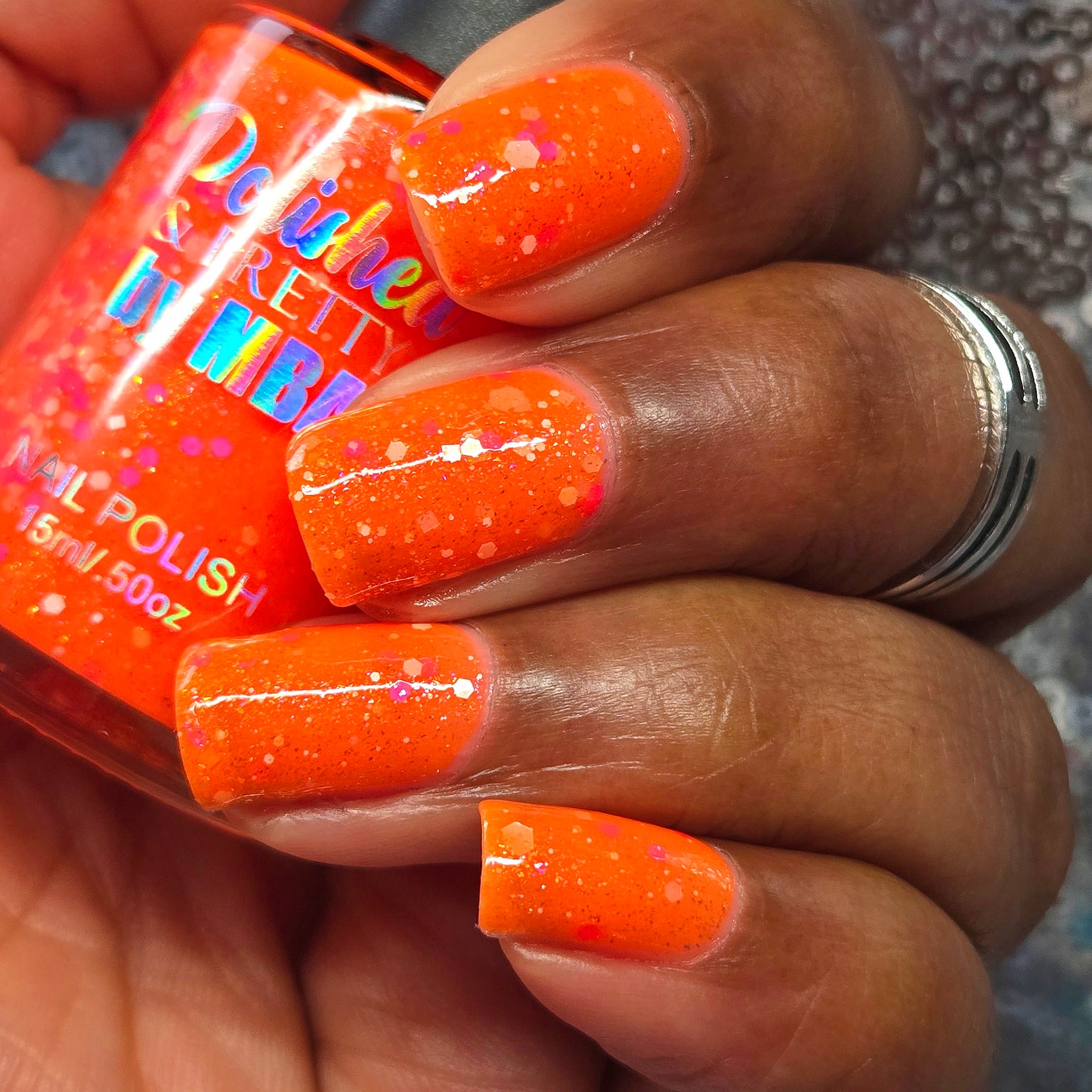 Sunset Slushie-Neon Glitter Shimmer Polish