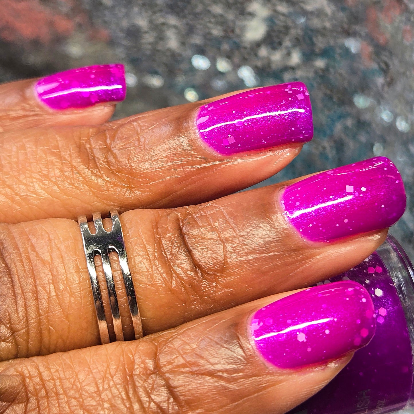 Voodoo Daiquiri-Neon Glitter Shimmer Polish