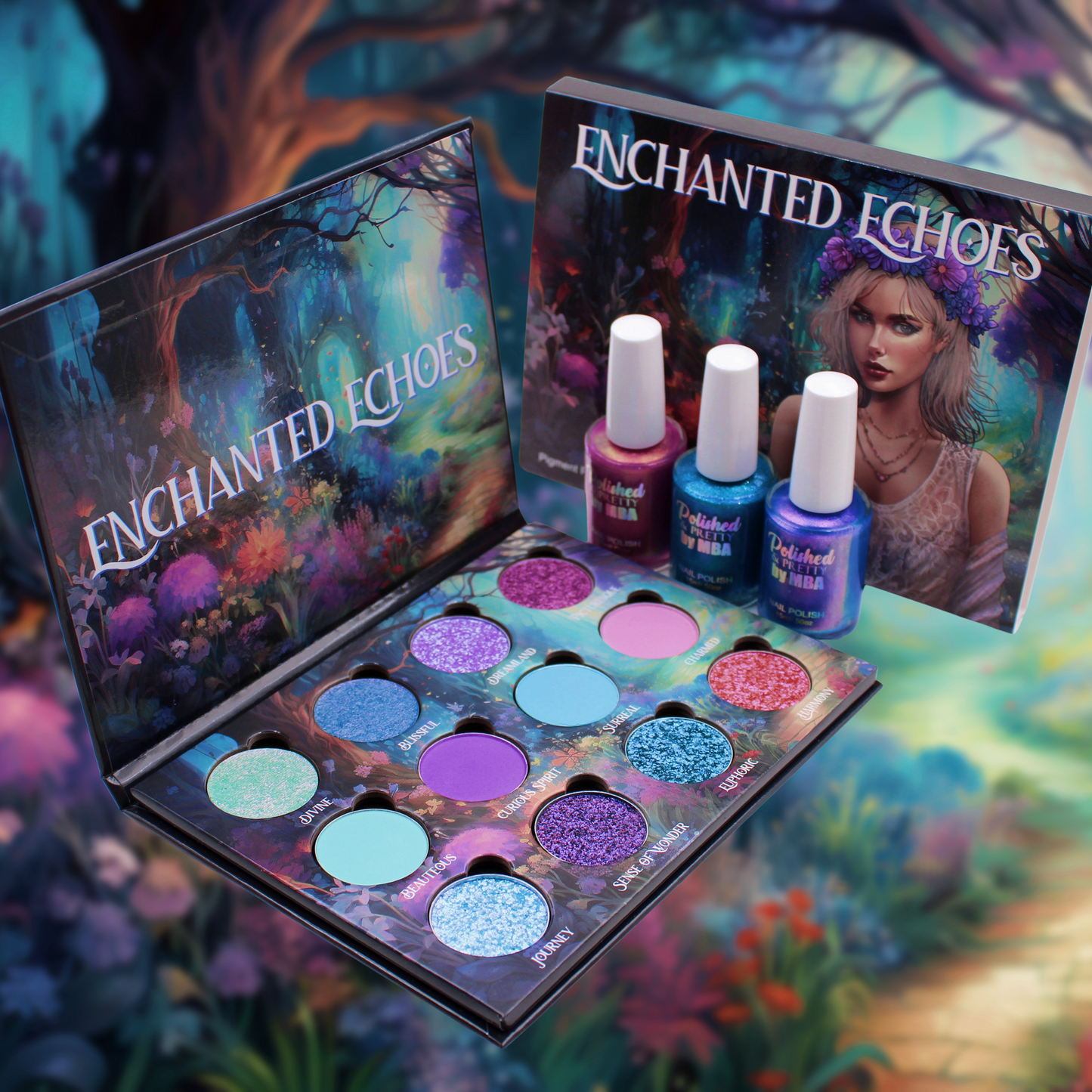 Enchanted Echoes-Pressed Pigment  Palette