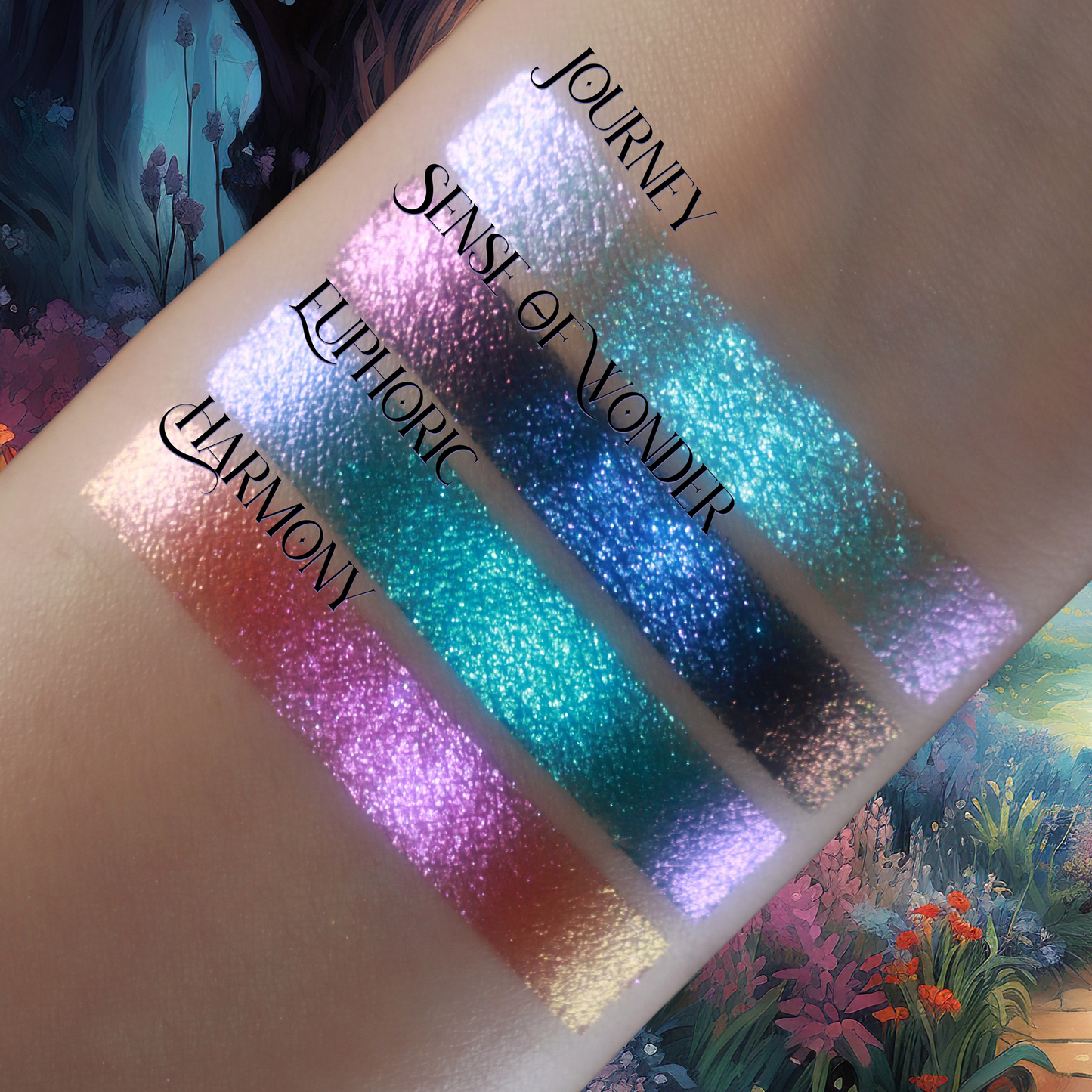 Enchanted Echoes-Pressed Pigment  Palette