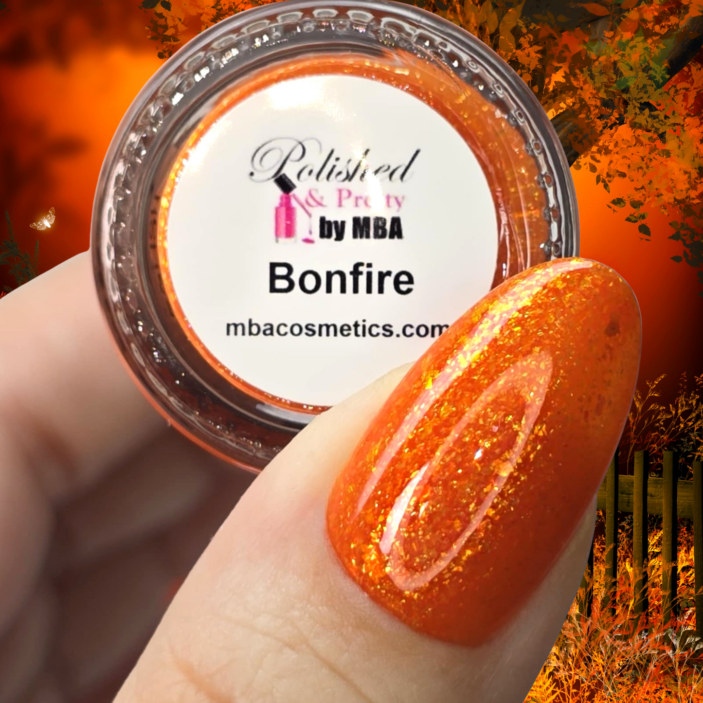 Bonfire-Crelly Flakes-Nail Polish