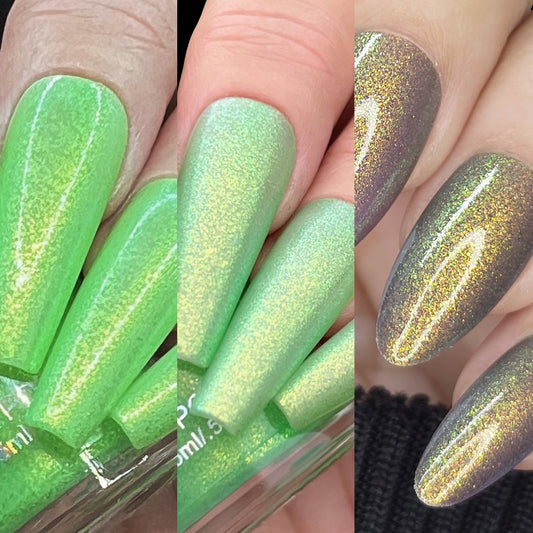 Find Me Under The Palms-Solar Multichrome Shimmer Crelly Nail Polish