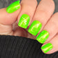 Aloha Lime Freeze-Neon Glitter Shimmer Polish