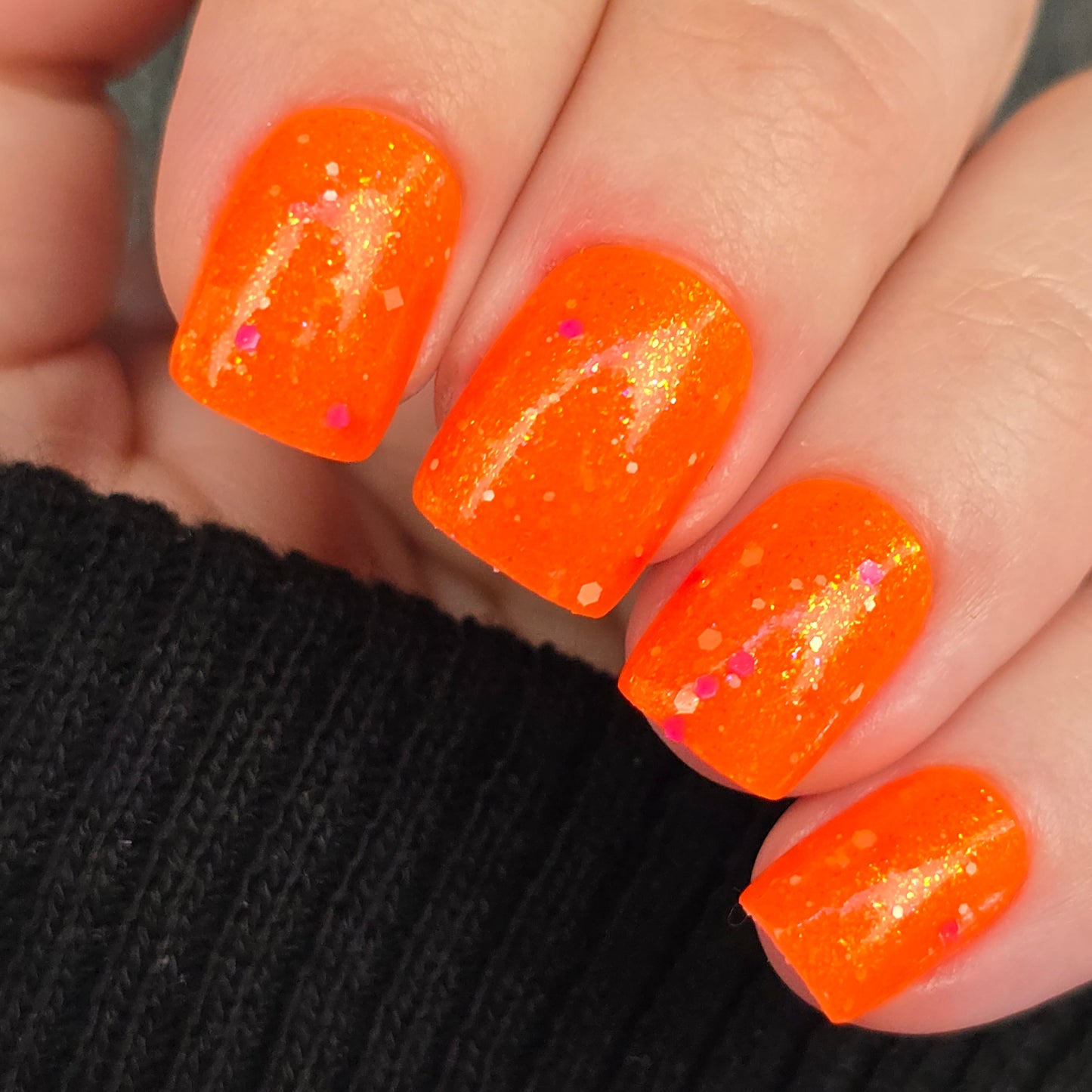 Sunset Slushie-Neon Glitter Shimmer Polish