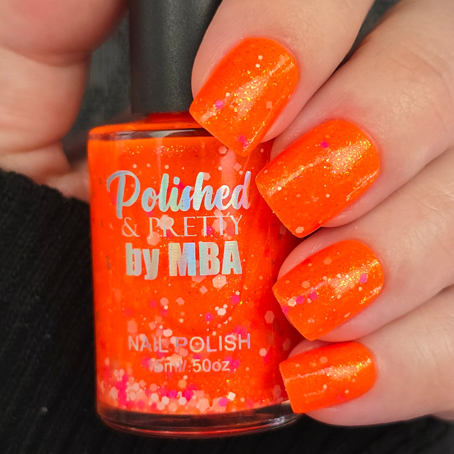 Sunset Slushie-Neon Glitter Shimmer Polish