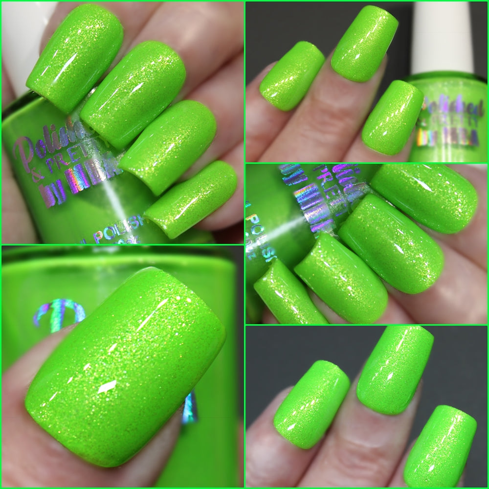 Kiwi Twist-Neon Shimmer Polish