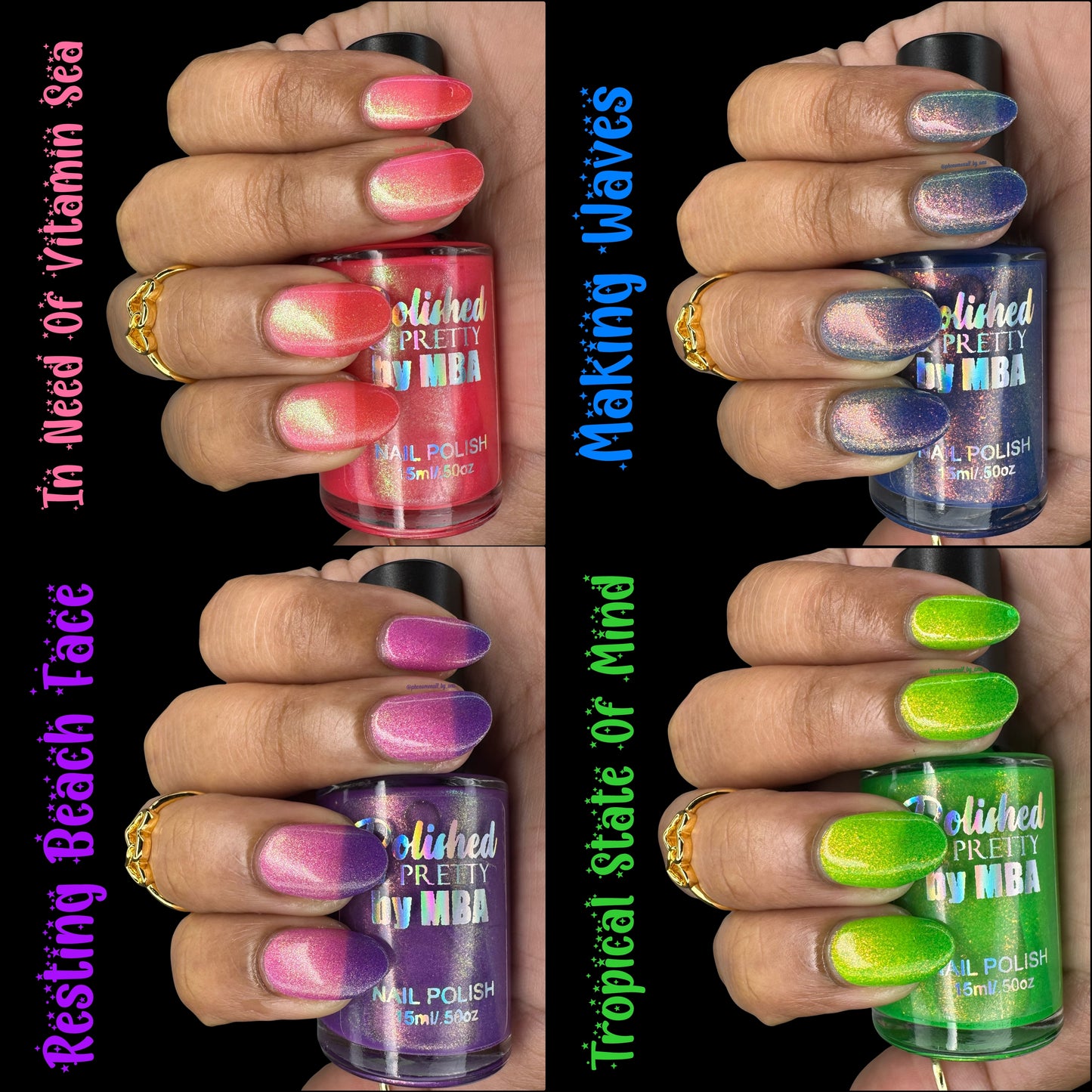 Lifes A Beach-Thermal Multichrome Shimmer Polish Collection