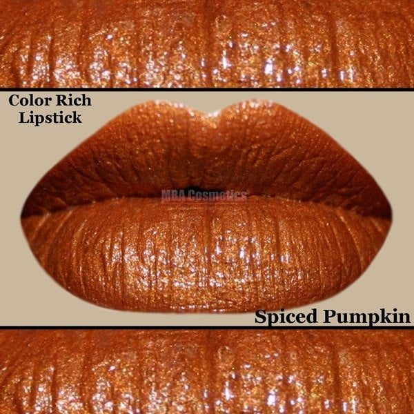 Burnt Orange Color Rich Lipstick-Spiced Pumpkin