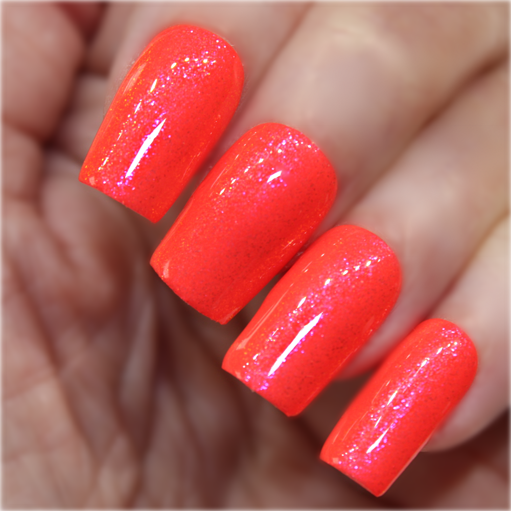 Melon Sherbert-Neon Shimmer Polish