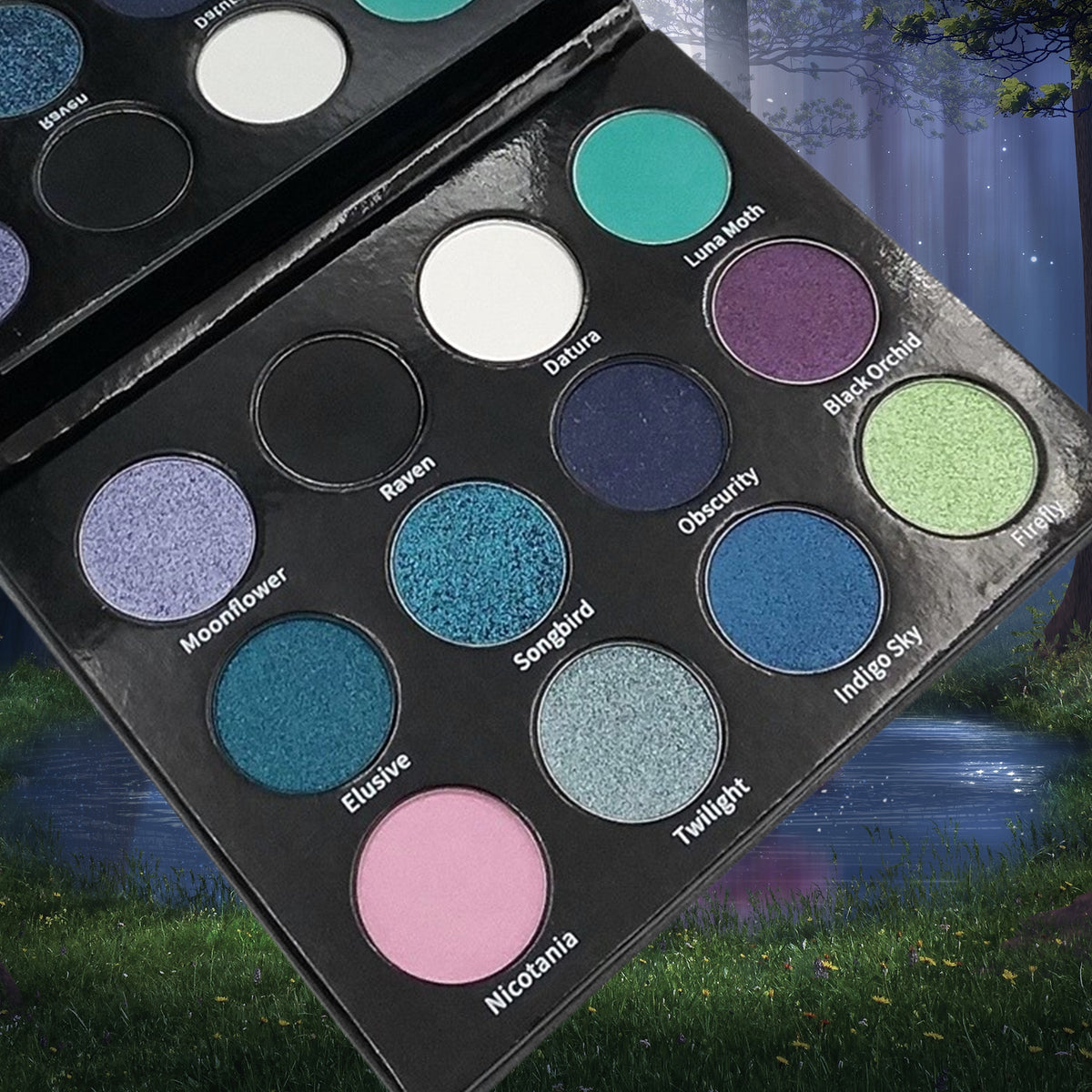 Nocturnal Garden-Pressed Pigment  Palette