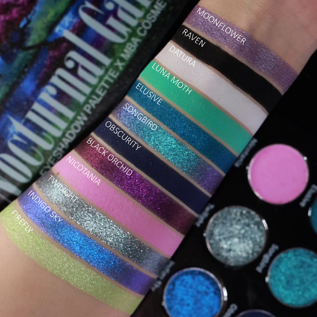SAT AUG 29 NOON Nocturnal Garden-Pressed Pigment  Palette