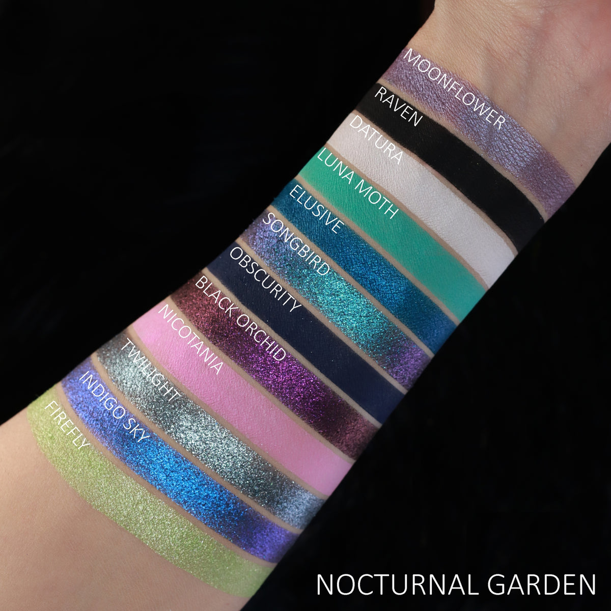 Nocturnal Garden-Pressed Pigment  Palette