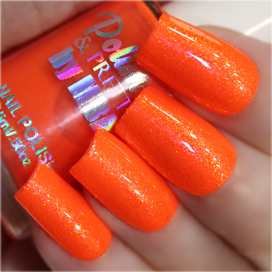 Orange Popsicle-Neon Shimmer Polish