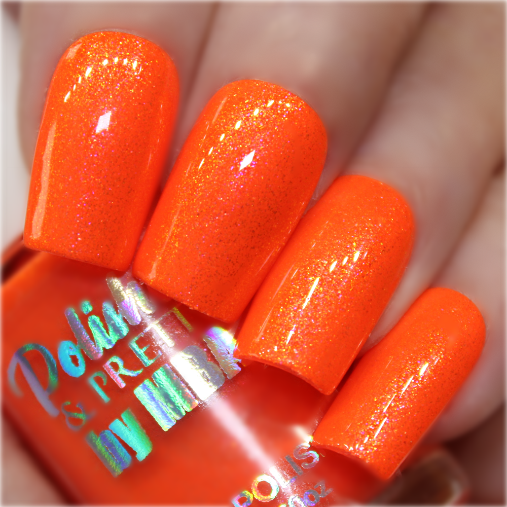 Orange Popsicle-Neon Shimmer Polish