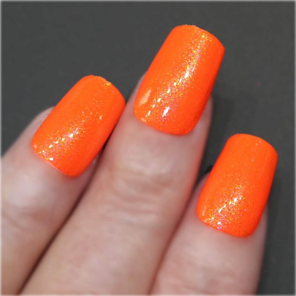 Orange Popsicle-Neon Shimmer Polish