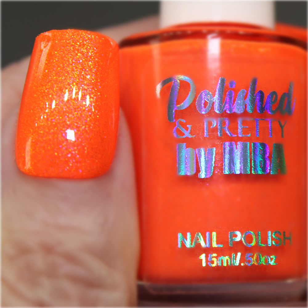 Orange Popsicle-Neon Shimmer Polish