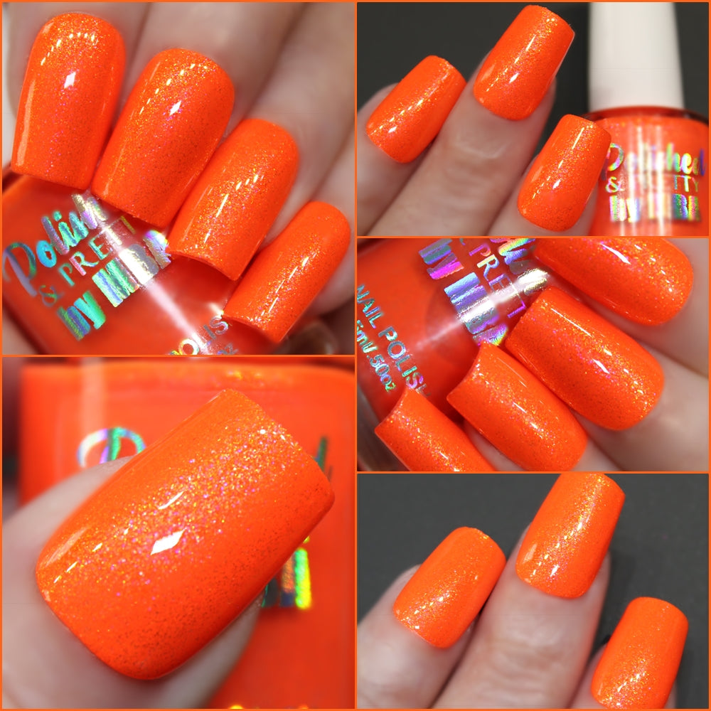 Orange Popsicle-Neon Shimmer Polish