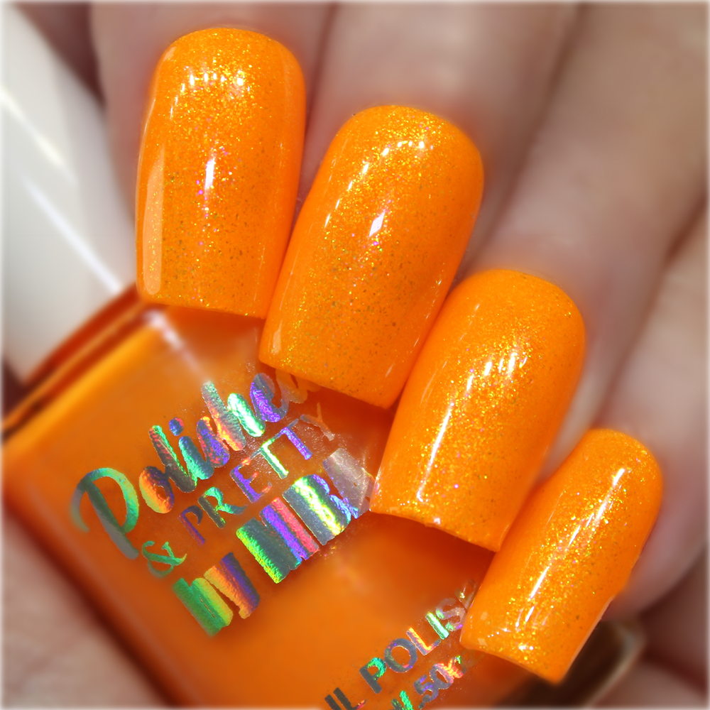 Papaya Punch-Neon Shimmer Polish