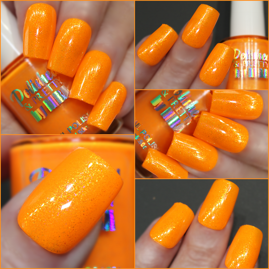 Papaya Punch-Neon Shimmer Polish