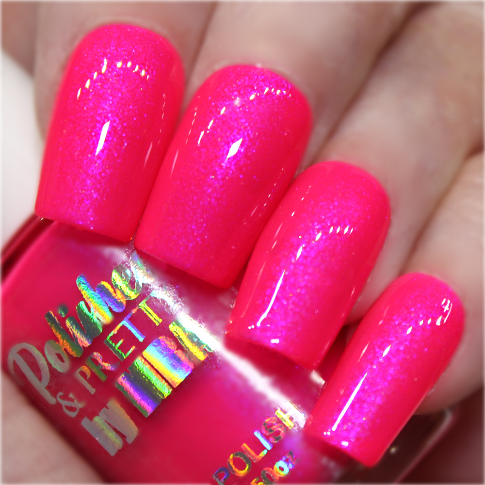 Pink Dragonfruit-Neon Shimmer Polish