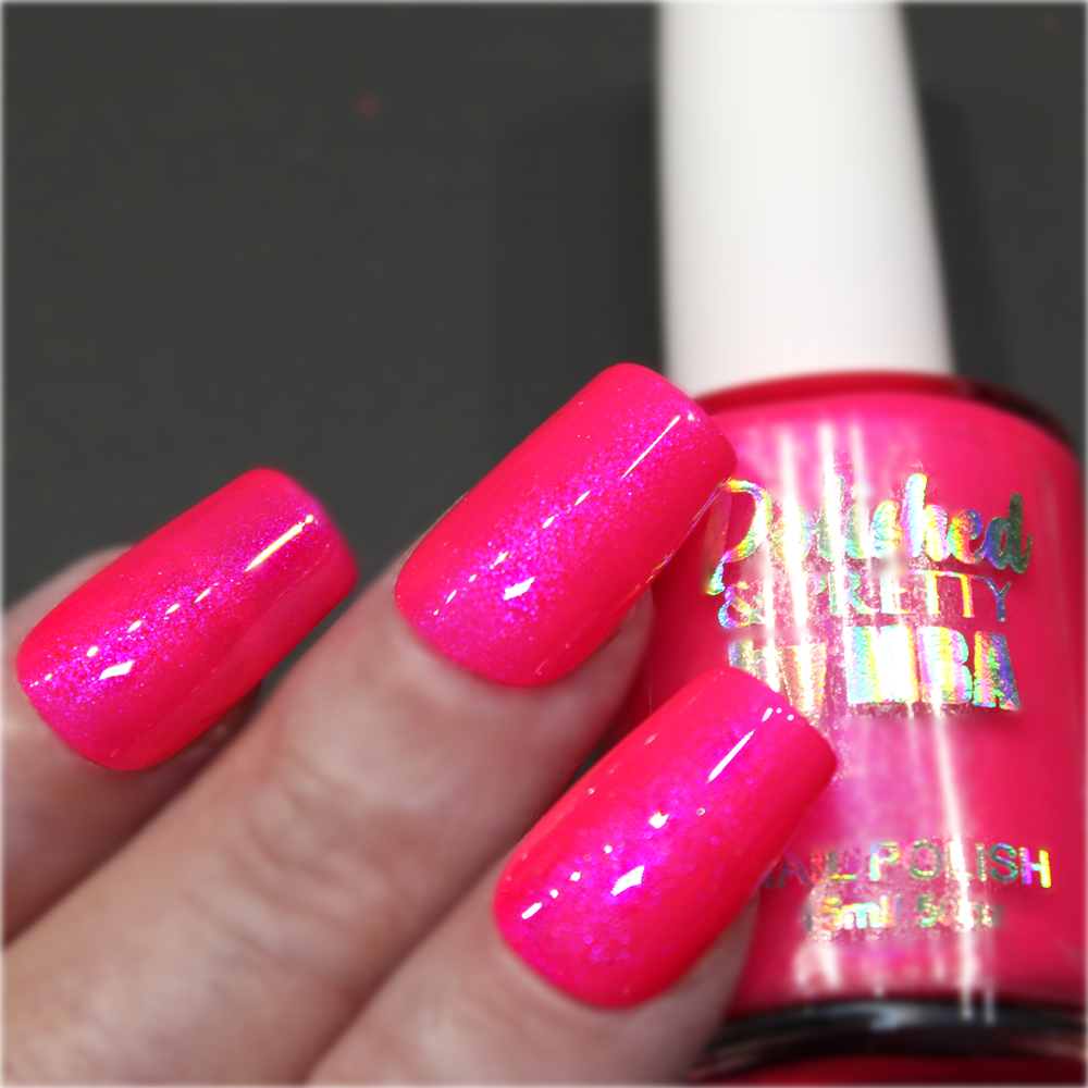 Pink Dragonfruit-Neon Shimmer Polish