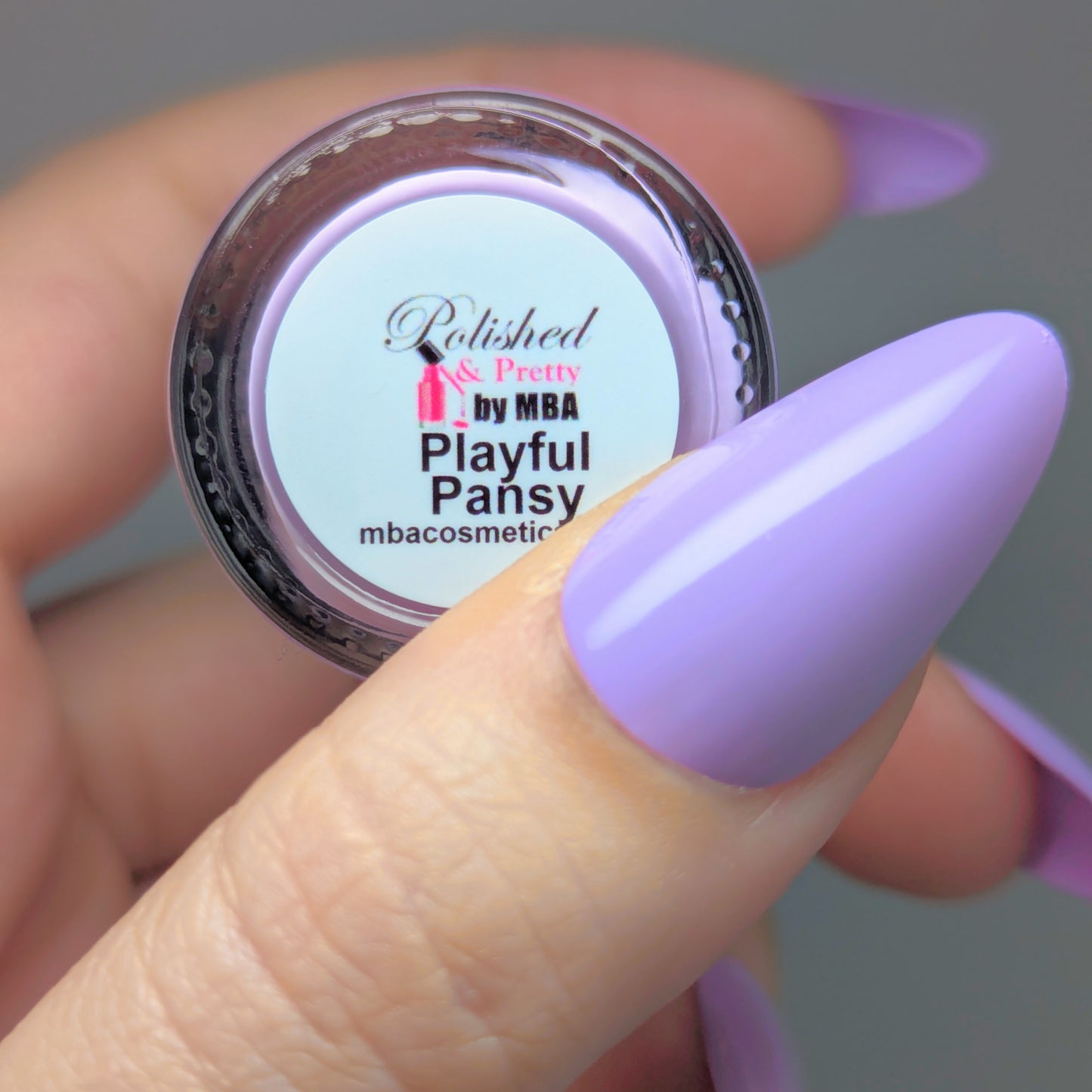 Playful Pansy-Lavender Cream Polish
