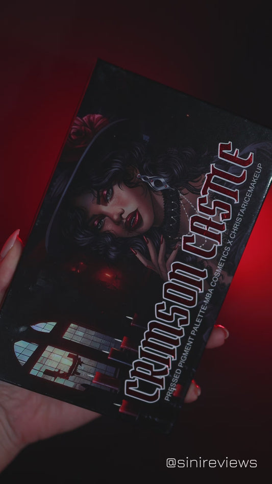 Crimson Castle-Pressed Pigment  Palette