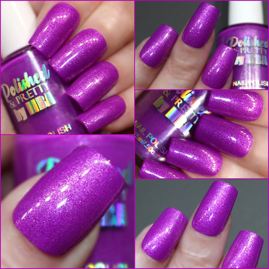 Purple Passionfruit-Neon Shimmer Polish